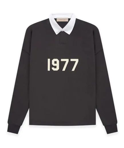 Essential 8th Collection 1977 French Terry Polo Black T-Shirts