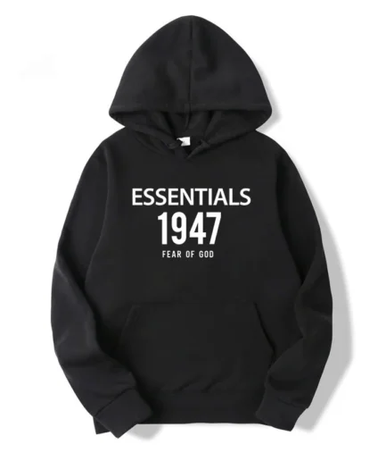 Black Essentials 1947 Fear Of God Hoodie