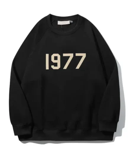 Essentials 1977 Crewneck Black Sweatshirts