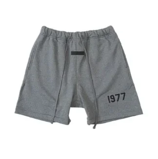 Essentials 8th Collection 1977 Flocking Letter Shorts Grey