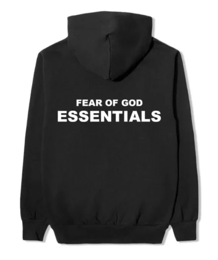 Black Essentials Fear Of God Basic Hoodie