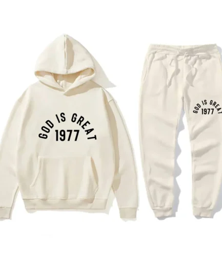 Essentials God Is Great 1977 Tracksuit Off-White