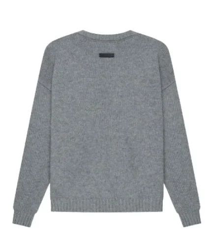 Essentials Overlapped Gray Sweatshirt