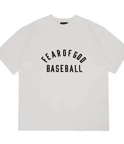 Fear of God Letter Print White T-shirt