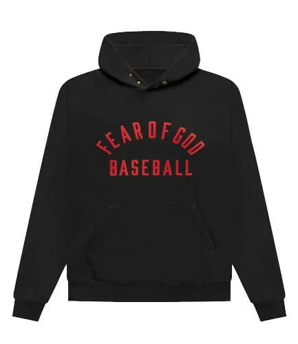 Black And White Fear Of God Baseball Hoodie