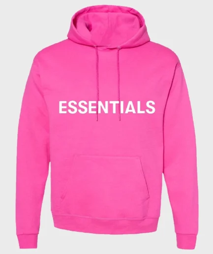 Fear of God Essentials Pullover Hoodie Pink