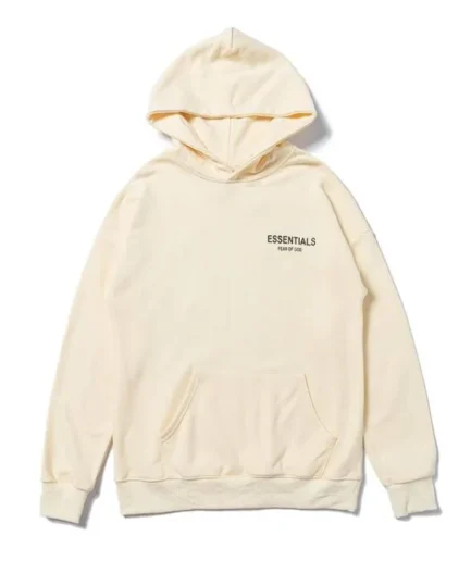 Beige Essentials Star Hoodie